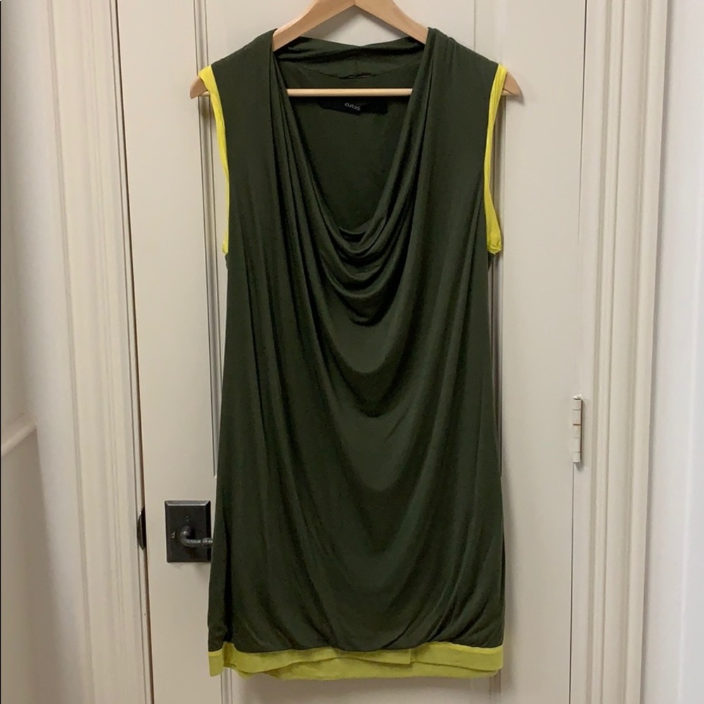 Cut25 super soft low drape mini dress size medium
